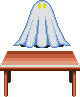 Haunted tableclothes that try to smother you.