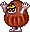 ??? - a sinister-looking Daruma doll come to life. Opens up his belly to release his adorable minions.