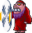 ??? - only one exists. Stands amidst the gaki swarms, twirling his sword.