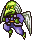 Daitengu - the goblin police! Either fly and drop daggers or leap back and forth stabbing with their spears.