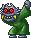 Kumo otoko - translates as "spider man!" Throws webs that may temporarily stop you.