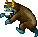 ??? - walks back and forth, then leaps when it sees you.
