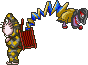 Nezumi otoko - (but not YOUR nezumi otoko. Some other nezumi otoko) lets his backpack..springy..guy..do the attacking.
