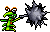 Mace-wielding bugs that hide behind walls.
