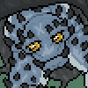 An interesting, spiny ogre-like Sazaeoni in pixel art!