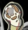 Surprisingly the only human zombie submitted so far. Delightfully gruesome! I love the gelatinous eyeballs.