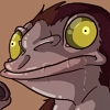 A well-executed fusion of shaggy ape and slimy toad! The eyes remind me of a tarsier.