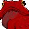 A realistic frog-like creature with really neat, wormy appendages!