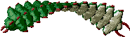 Nicely animated flying caterpillar things.