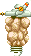 Some sort of puny human weapon that hovers and fires a beam downwards.