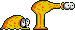 One hit destroys the shell. Jumping doesn't harm the naked slug, but without spikes it won't hurt you either. Another hit with your face or skull will kill it.