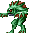 These fish men leap up out of water and spit.