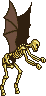 Flying skeletons from a stage that resembles hell. How fun!