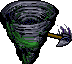 First stage enemies. You never see them stop spinning.