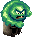 Cool slimy guys that throw trash at you and can retract into their cans!
