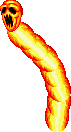 Soulfire - rises from the magma and spits at you. Can take a lot of damage to kill.