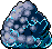 Miniature, hovering thunderclouds. They don't move and cannot be destroyed.