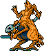 I love these weirdos. They throw knives and can take a ton of damage.