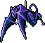 Flying purple demons with spears