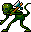 Tiny axe-throwing skeletons