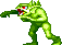 Leaping, spitting water-goblins.