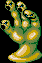 Giant hands that shoot bullets. They don't move, but if you run into them, they'lle instantly crush you to death.