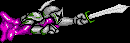 "Mud armor". These stick out of the walls in a level where the floor rises. If they arent killed by the time the floor reaches them, they'lle crawl across it.