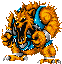 Giant cat-like monsters that breathe fire. A blue version breathes frost.