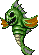 These bigger fish ride the waves and spit at you.