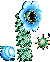 Ice flowers, encountered in the frozen forest, are basically the same as the flaming skulls.