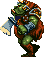 Gamorrean guards either charge or throw axes