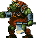 Gamorrean guards either charge or throw axes