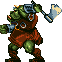 Gamorrean guards either charge or throw axes