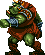 Gamorrean guards either charge or throw axes