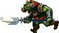 Gamorrean guards either charge or throw axes