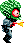 Martians, not very animated, attack with bubble-guns.